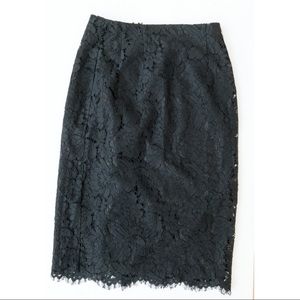 Banana Republic 00P Black Lace Skirt
